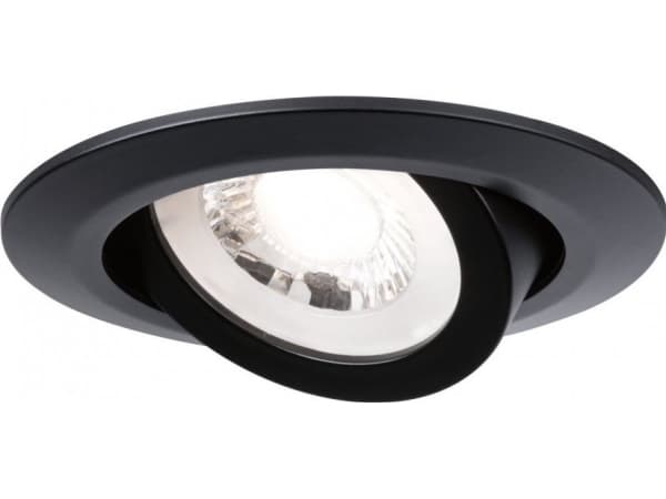 Paulmann 93367, Overflateegnet, Ikke-utskiftbare pærer, 1 ampuller, LED, 3000 K, Sort