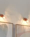 Miniatyrbilde 2 av 7: Vegglampe Kobber Metall Burskjerm Justerbar lysposisjon Moderne stil