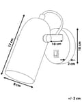 Miniatyrbilde 3 av 8: Vegglampe Hvit Metall 17 cm Spotlight Justerbar Industriell Hjemmekontor