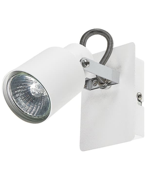Sett med 2 vegglamper Hvit Metall ø 50 cm Svingarm Kjegleformet Spotlys Moderne