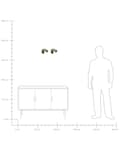 Miniatyrbilde 7 av 7: Sett med 2 Vegglamper Messing Metall Justerbar Arm Industriell Moderne Design