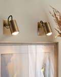 Miniatyrbilde 2 av 7: Sett med 2 Vegglamper Messing Metall Justerbar Arm Industriell Moderne Design