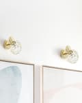 Miniatyrbilde 4 av 10: Sett med 2 vegglamper Gull Metall Burskjerm Justerbar lysposisjon Moderne Glamourøs stil