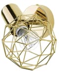 Miniatyrbilde 8 av 10: Sett med 2 vegglamper Gull Metall Burskjerm Justerbar lysposisjon Moderne Glamourøs stil