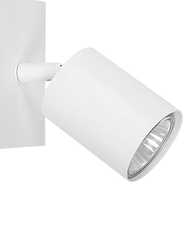Sett med 2 vegglamper Hvit Metall Justerbar skjerm Glam Minimalistisk design Soveromsbelysning