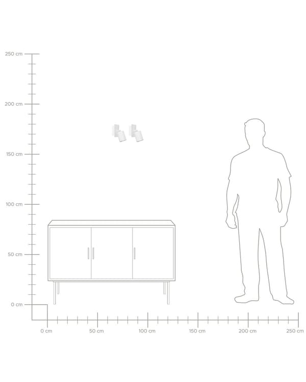 Sett med 2 vegglamper Hvit Metall Justerbar skjerm Glam Minimalistisk design Soveromsbelysning