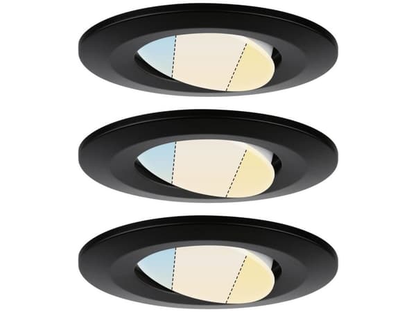 Paulmann HomeSpa Calla IP65 3-veis temperaturkontroll LED svart (PL93096) - Paulmann Sort