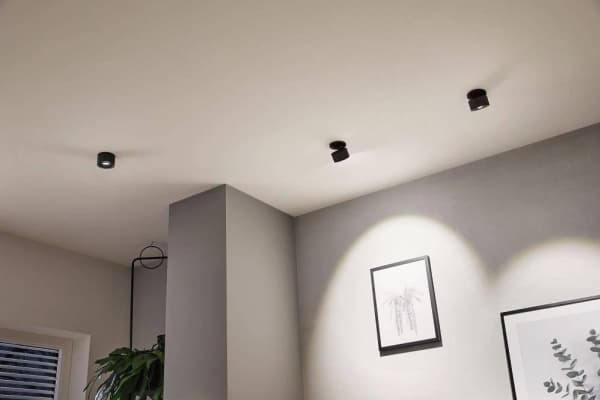 Taklampe Paulmann Takarmatur Spircle 8W 36st. 3000K 230/40V Schwarz matt/Alu