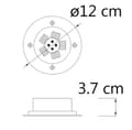 Miniatyrbild 3 av 3: Solig markspotlight solcell IP67 - 10-pack marklampor