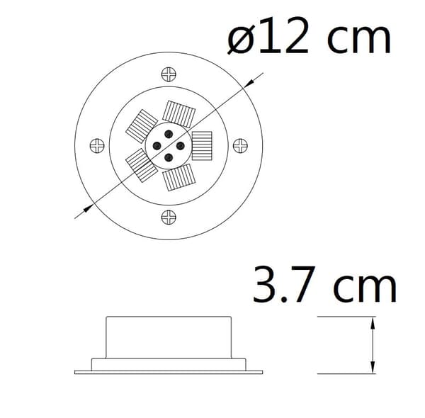 Solig markspotlight solcell IP67 - 10-pack marklampor