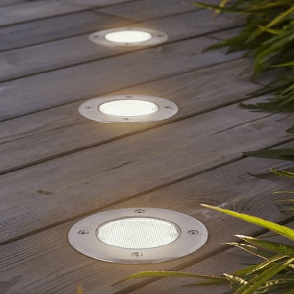 Solig markspotlight solcell IP67 - 10-pack marklampor