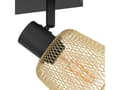 Miniatyrbild 3 av 5: EGLO COSLADA spotskinne i sort og messing, 2L