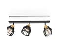 Miniatyrbild 3 av 5: EGLO STILLINGTON 1 SPOTLIGHT SKENA 3XE27 SVART/NATUR FSC