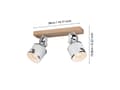 Miniatyrbilde 4 av 4: EGLO KILBURN SPOTSKINNE 2XE27 NATUR/HVID-NATUR FSC