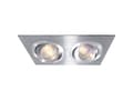 Miniatyrbild 1 av 2: Deko Light Einbauring 175 GU5.3 111821 Loftsindbygningsring LED (RGB), Halogen GU5.3, MR 16 50 W Sølv