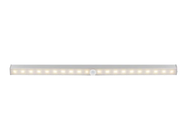 goobay - Belysning under skåp - LED - 2.2 W (motsvarande 9 W) - varmt vitt ljus - 3000 K - silver
