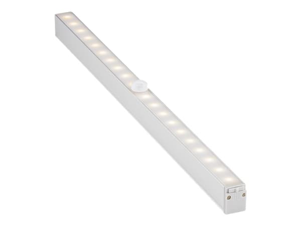 goobay - Belysning under skåp - LED - 2.2 W (motsvarande 9 W) - varmt vitt ljus - 3000 K - silver
