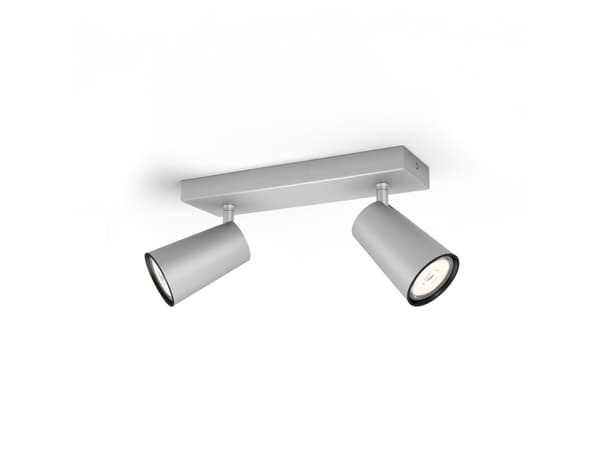 Philips myLiving Paisley tak-/väggspotlight 2 x, Utanpåliggande spotlight, GU10, 2 lampor, LED, 220-240 V, Gjuten aluminium