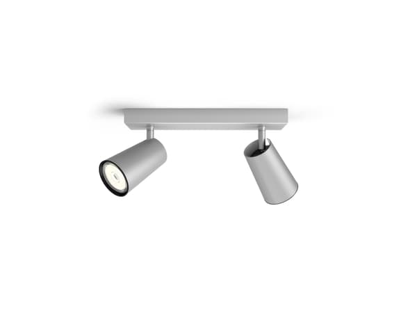 Philips myLiving Paisley tak-/veggspotlight x 2, overflatespotlight, GU10, 2 pære(r), LED, 220-240 V, aluminium Aluminium