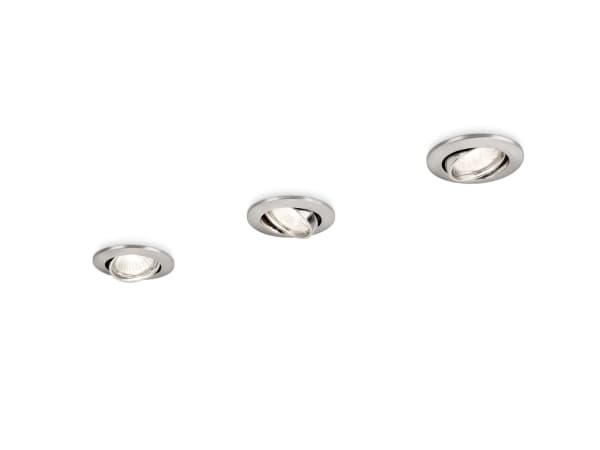 Philips Enif infälld spotlight, Nedtryckbar spotlight, GU10, LED, 220-240 V, Nickel Nickel