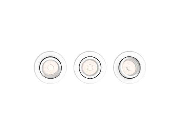 Philips Enneper infälld spotlight, Nedtryckbar spotlight, GU10, LED, 500 LM, 220-240 V, Vit
