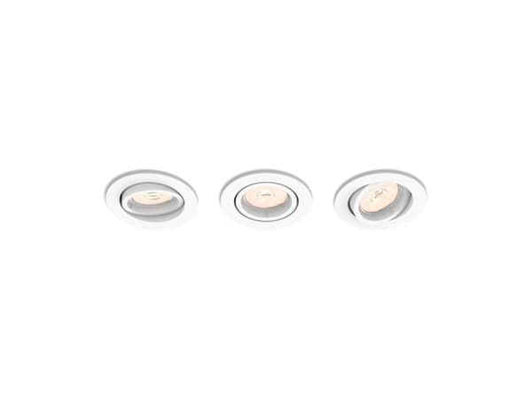 Philips Enneper infälld spotlight, Nedtryckbar spotlight, GU10, LED, 500 LM, 220-240 V, Vit Vit