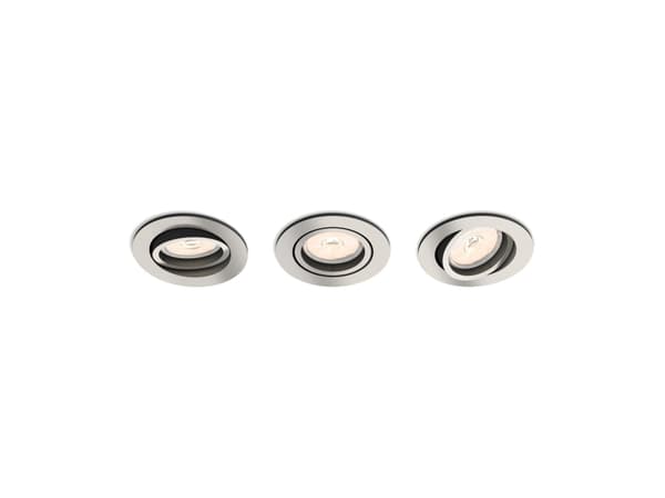 Philips Donegal infälld spotlight, Nedtryckbar spotlight, GU10, LED, 500 LM, 220-240 V, Krom