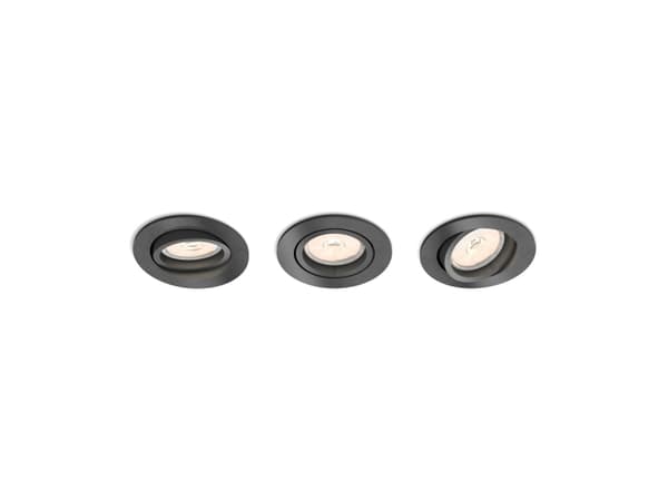 Philips Innfelt Donegal-lampe, Innsunket spotlight, GU10, LED, 500 lm, 220-240 V, Grå Grå