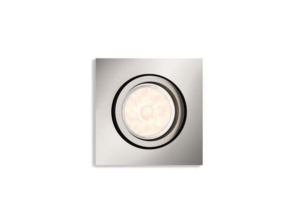 Philips myLiving Innfelt Donegal-lampe, Innsunket spotlight, GU10, 1 ampuller, LED, 220-240 V, Kromfarget