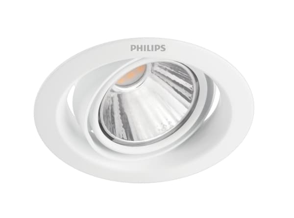Philips Funksjonell Innfelt Pomeron-lampe, Innsunket spotlight, Ikke-utskiftbare pærer, 1 ampuller, LED, 2700 K, Hvit Hvit