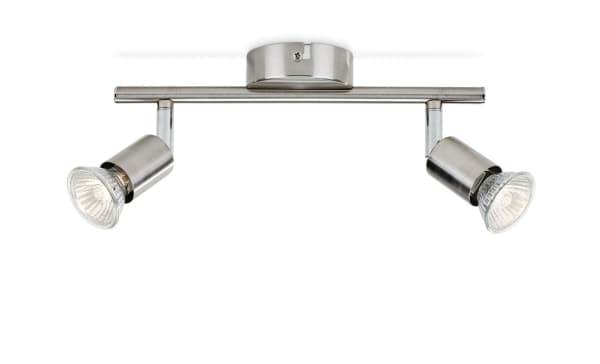 Philips myLiving Limbali tak-/väggspotlight 2 x, Skena för spotlight, GU10, 2 lampor, LED, 230 V, Krom