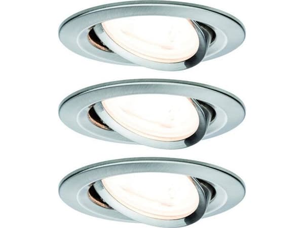 Paulmann 934.29, Indbygget lysplade, GU10, 3 pære(r ), LED, 2700 K, Hvid