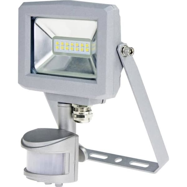 as - Schwabe Slimline 46416 Utomhus LED strålkastare med rörelsedetektor 10 W neutral vit