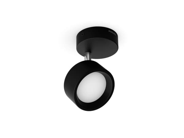 Philips Bracia tak-/veggspotlight, Overflatespotlight, LED, 2700 K, 550 lm, 220 - 240 V, svart