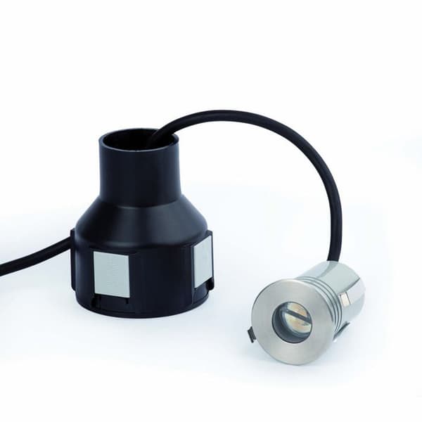 Faro - Curtis LED utomhus infälld ljusgrå