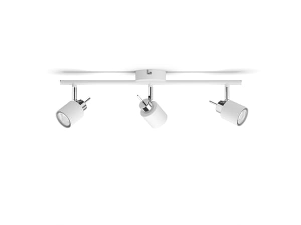 Philips Meranti-spotlys til tak/vegg, 4 stk., Overflateegnet, GU10, 4 ampuller, 220-240 V, Hvit Hvit