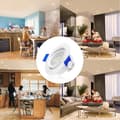 Miniatyrbild 3 av 4: SPOTS - LZQ - 20-pack LED Spotlights Embedded 5W - Varm vit - Justerbar vinkel - Energibesparing
