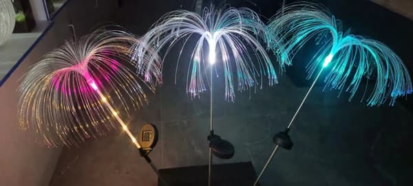 INF 2-Pack solar fyrverkeri lys, hage lys for terrasse gårdsplass plen jul