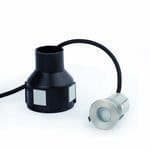 Nedgrävd Golvlampa Nickel Matt 2W 120 Ip67-Crosby-24V - FARO - Varm Vit LED för Utomhusbruk