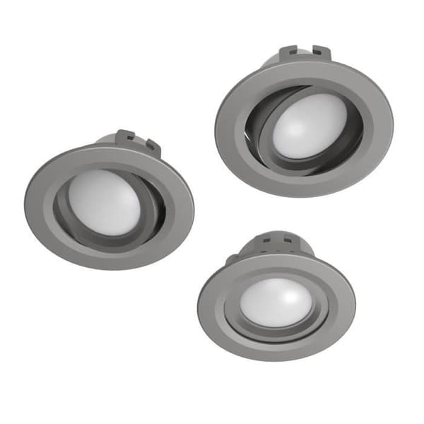 WIFI LED INfälld SPOTLIGHT, 5W, KOMM. VOC.-APP, SETTING, 3 P., S-NICK H