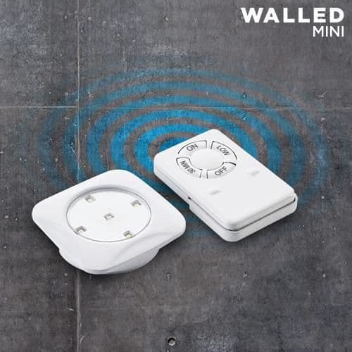 WallLED Mini LED spotlights med fjärrkontroll (pack om 6)