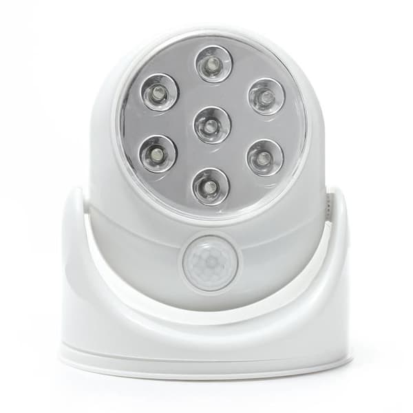 U 360° 7 LED Lamprotation Aktiverad sensor Rörelsedetektor Trådlös trappa