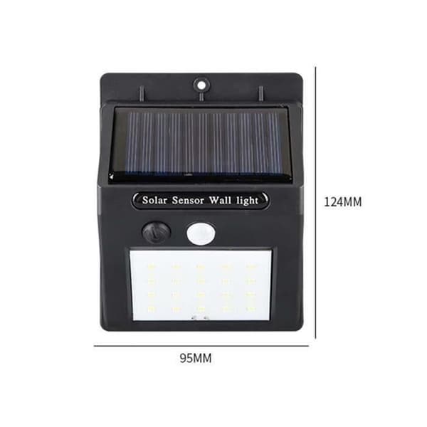 Godsale-Outdoor Solar Lamp 30 LED Vattentät Solar Motion Sensor Belysning Trådlös Solar Spot Light Kraftfull My09