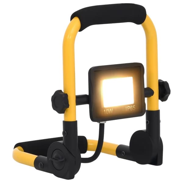 vidaXL LED-projektør med håndtag 10 W -  Projektør- & spotlamper