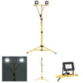 Miniatyrbillede 1 af 10: The Living Store LED-projektør med stativ 2x10 W kold hvid -  Projektør- & spotlamper