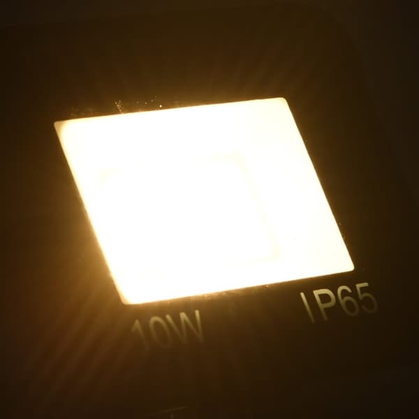 The Living Store LED-projektør 10 W varm hvid -  Projektør- & spotlamper