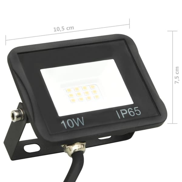 The Living Store LED-projektør 10 W varm hvid -  Projektør- & spotlamper