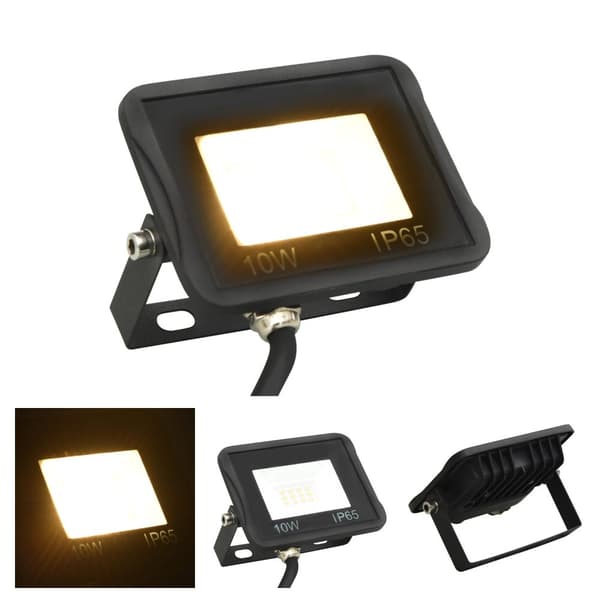 The Living Store LED-projektør 10 W varm hvid -  Projektør- & spotlamper