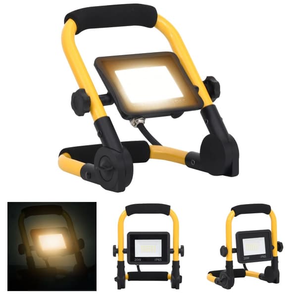 The Living Store LED-valonheitin kahvalla 20 W lämmin valkoinen - Valonheittimet & kohdevalaisimet
