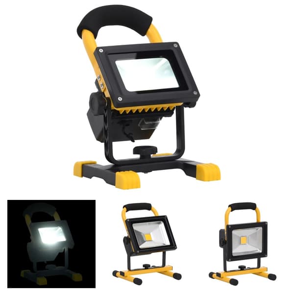 The Living Store Ladattava LED-spottivalo kahvalla 30 W kylmä valkoinen - Valonheittimet & kohdevalaisimet